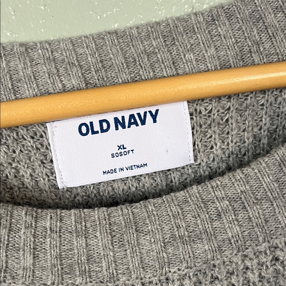 Old Navy Gray Knit Sweater - Picture 2 of 14